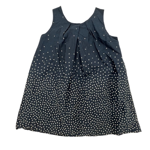 Nautica Blue White Polka Dot Lined Dress Size 5 Little Girl's - Picture 1 of 6